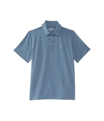 Image of Vineyard Vines Kids Bradley Stripe Sankaty Polo (Toddler /Little Kids /Big Kids)