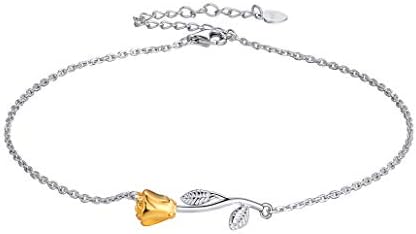 Silvora Sterling Silver Anklet for Women with Sturdy Chain Durable Clasp Ankle Bracelet with Delicate Gift Packaging