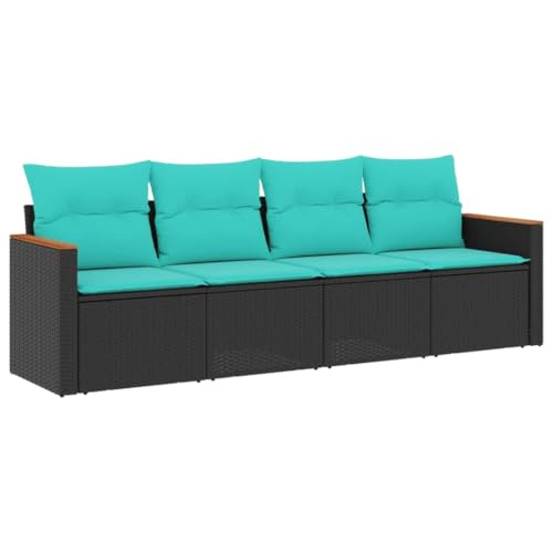 Canapé de jardin modulaire en acier revêtu et housses amovibles - 2