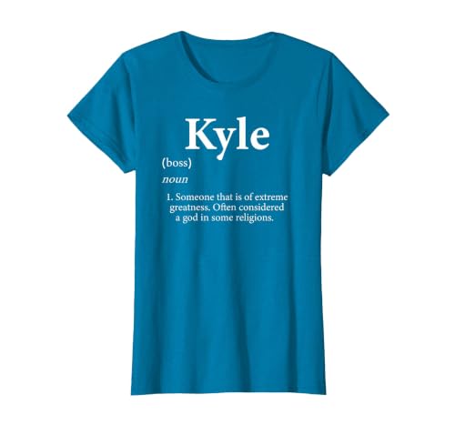 Kyle Definition Personalized Name Costume for Kyle T-Shirt, Women, Sapphire Blue, XX-Large