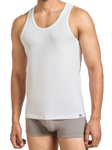 Image of Modern Crew CoolSense Vest for Men | Super Combed Cotton, Stay Upto 3 Degree Cool & Fresh, Anti-Bacterial | Black