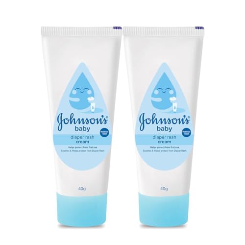 Image of Johnson's Baby Diaper Rash Cream, 40g (Pack of 2) | Gentle Protection for Baby's Skin