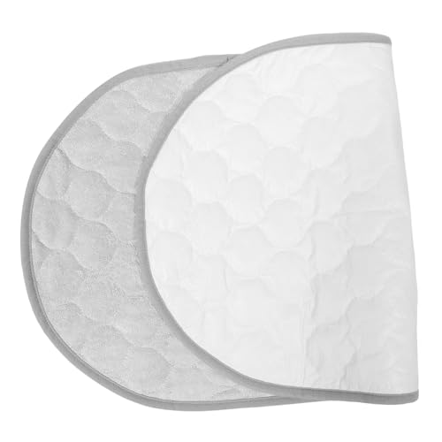 ZUNOXAZ Protectores Impermeables para Cambiador de Pañales para Bebés, Almohadilla Reutilizable Ovalada Gris, Absorbente y Lavable, Adecuado para Recién Nacidos, Viajes y Guardería
