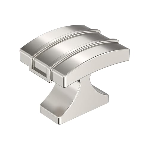 Amerock 1-1/2" Rectangle Davenport Polished Nickel Cabinet Knob by Amerock - Used condition - CA$18.30