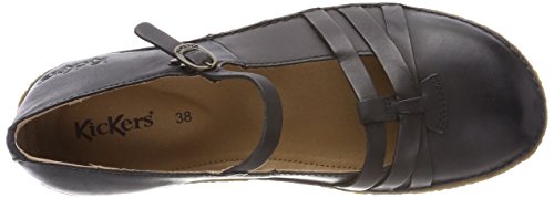 Kickers HIBOU, Ballerine Punta Chiusa Donna, Nero