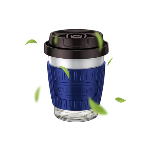 SHUUL 車の香りディフューザー, コーヒーカップの形のクリエイティブな自動車用エアアロマディフューザー, かわいい漫画車両インテリア香水装飾空調ファッションカーアクセサリー車用