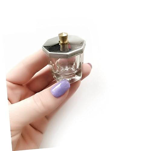 Didiseaon Nail Art Glass Crystal Cups 2pcs miniatura 4