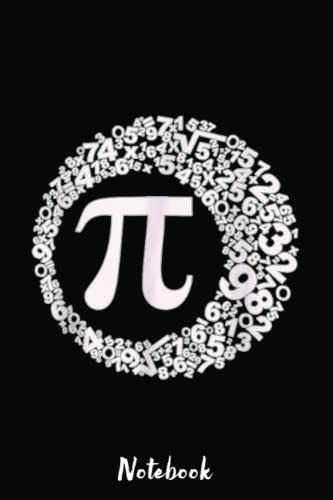 Pi day vintage nerd geek pie 3 14 pi day funny graphic math notebook: blank lined pi day notebook gift 6x9 inchs