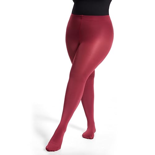 Image of Frola Plus Size Fleece Lined Tights Women Winter Warm Thermal Tights, 11+ Colors High Waisted Opaque Pantyhose