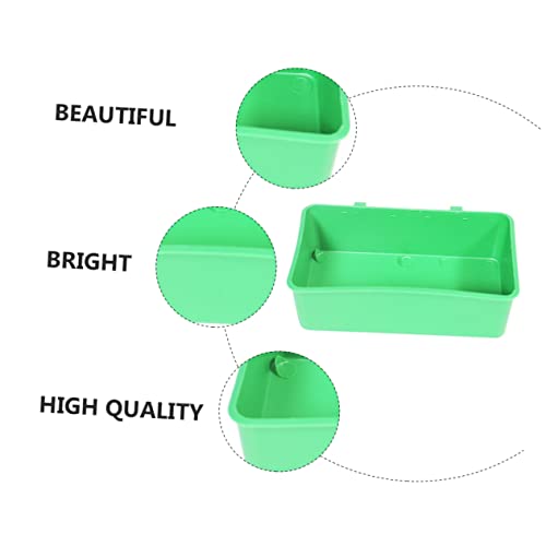Hohopeti 2Pcs Green Parrot Bathing Tub Pet Bird Bath Basin for Cage Shower Basin Supplies for Parrots Canaries and Cockatiels - Image 3