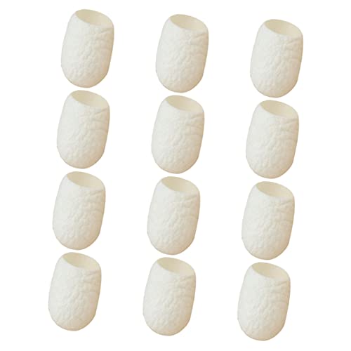 WRITWAA 1 Juego De Protección De La Piel Depurador Etiqueta Fregar Depurador Limpieza Mitt Para El Cuerpo Blanco Seda 30 Piezas