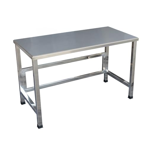 YERUNGT Edelstahl Arbeitstisch für Lebensmittelzubereitung 60x35x78cm
