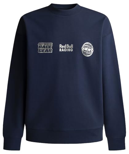 Red Bull Racing X Pepe Jeans Outline Graphic Crew Maillot de survêtement, Bleu (Eton Blue), M Homme
