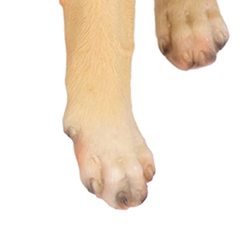 Estatuetas de cachorro, estátua de cachorro protetor solar estilo country alta simulação à prova d'