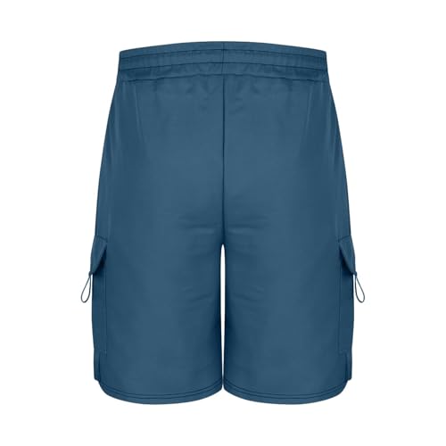 Image of Men's Cargo Shorts Casual Lightweight Quick Dry Outdoor Hiking Short Drawstring Loose Fit Cargo Shorts Multi-Pocket