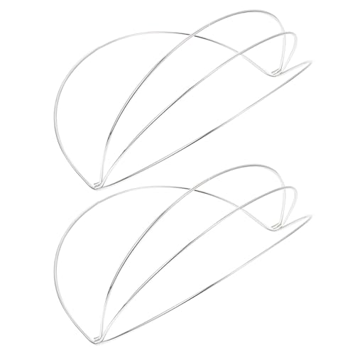 NUOBESTY - NUOBESTY 2Pcs White Electrophoresis Crown DIY Base Headband Set, Four-Layer Headdress Frame for Traditional Hanfu Hair Accessories Craft Making