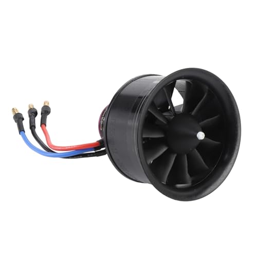 50mm 11 Blades Ducted Fan,1050g Thrust, RC Jet Airplane EDF with Composite Materail for Efficient Thermal Management