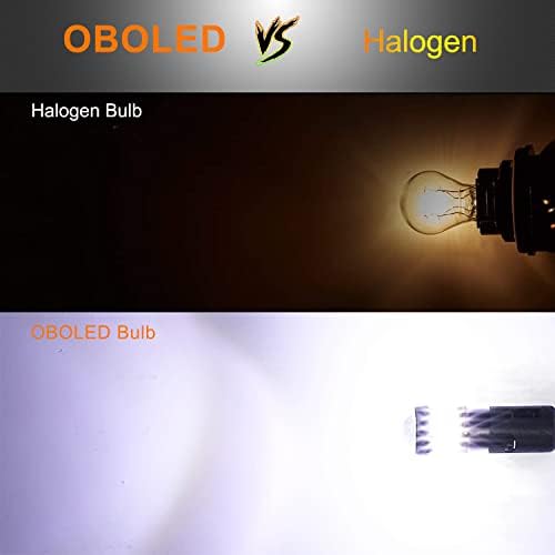 OBOLED 1156 BA15S LED Bulbs P21W 7506 1003 1141 21SMD Replacement Bulb for Car Backup Reverse Lights Tail Blinker Turn Signal Light White 12-24V 2PCS