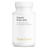 Supersmart - Organic Royal Jelly 300mg per Day (High Strength 4% 10-HDA) - Freeze-Dried Fresh Royal Jelly Supplement | Non-GMO & Gluten Free - 90 Vegetarian Capsules