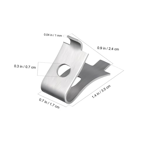 Clips métalliques pour étagère support fixe placard et armoire x50