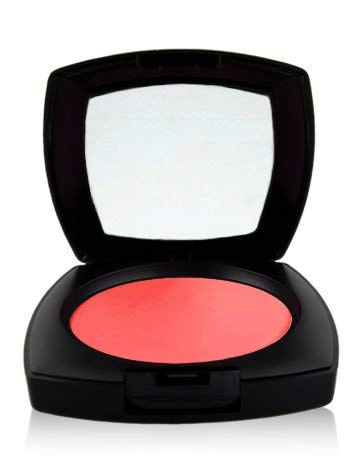 MODE Coral Peach Cream Blush Moisturizing Dewy Cheek Color, Petal Rush Revitalizing Natural Creamy Blusher Palette, Nourishing Bulgarian Rose Wild Orchid Skincare, Mirror Compact, NY Made, Look At Me