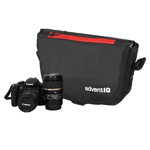 Image of Camera Bag Compact Retrospective Camera Shoulder Bag for DSLR /SLR & Mirrorless - Fits Nikon, Canon, Sony - Camera Bag for Travel - Shockproof Sling Case for Lens - Water-Resistant
