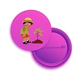 Broches Personalizados em Kit, Diversos Designs e Cores, Para Eventos e Uso Pessoal, Kits de 10 a 50 Unidades (20, Rosa)