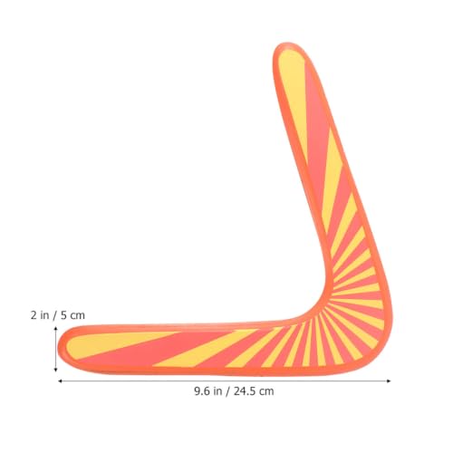 ibasenice 2pcs Boomerang de Madera que Vuelve al Ser Lanzado para Juego al Aire Libre miniatura 2