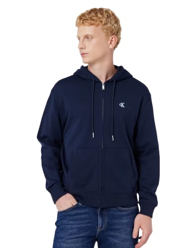 Calvin Klein LS EU 350terry Monogram FZ Hoodi Lv04rd240g Felpe Unisex - Adulto