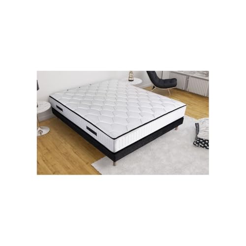 EXCELLENCE COLLECTION Ensemble sommier et Matelas - New York - 140 x 190 - Ressorts - Sommier a Lattes