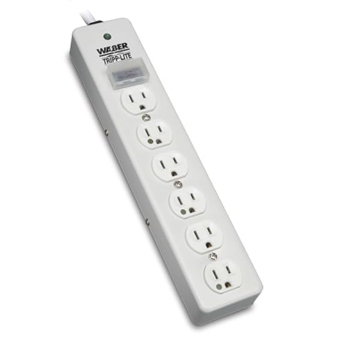 TRIPP LITE Hospital-Grade Surge Protector Medical Power Strip, 6 Outlets, Right-Angle NEMA 5-15PHG...