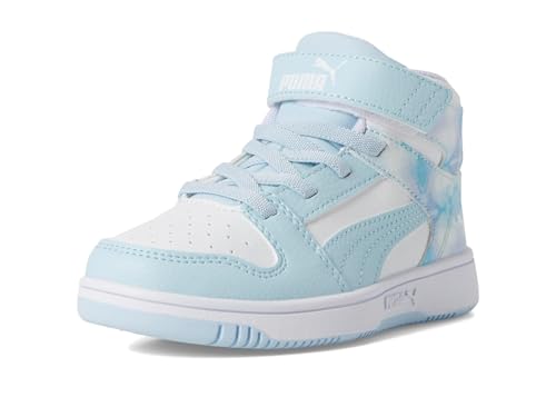 Image of PUMA Kids' Rebound Layup Mid Hook and Loop Sneakers