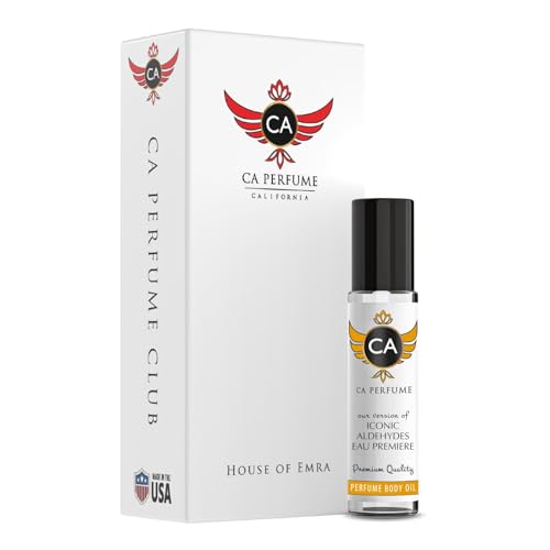 CA Perfume Impression of Iconic Aldehydes Eau Premiere for Women Eau De Parfum Floral Aldehyde Scent Long Lasting Perfumes for Women Travel Size TSA Ready for Day and Night Wear 0.33 Fl Oz 10ml