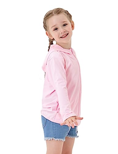 Image of TAGIHOO Kids Active Zipper Sun Protection Jacket Boys Girls Hooded Cooling Shirt Pockets Fishing Running Outdoor