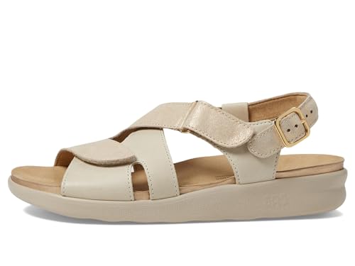 SAS Huggy Adjustable Comfort Sandal Soft Gold 8.5 W - Wide (C)4