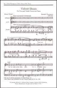 Velvet Shoes for Two-part Chorus of Women's Voices No. 2526 (E.C.S. Choral Music)