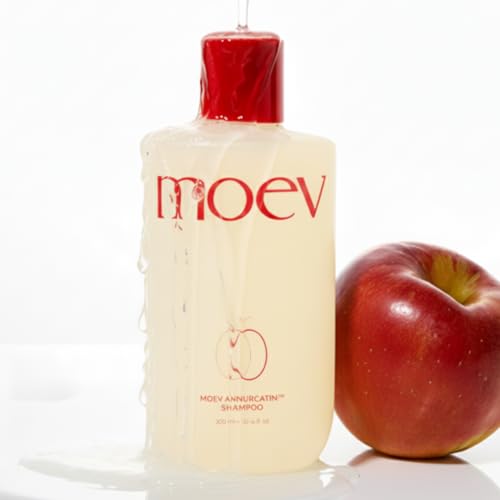 Image of MOEV ANNURCATIN Shampoo and Conditioner Set for Men and Women, Korean Biotin Hair Growth Volumizing Shampoo, Paraben-Free Natural Apple Wash-Off Hair Mask, Rose Thickening for Damaged Hair