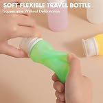 Muslish 21 Pack Leak Proof Silicone Travel Bottles Set, TSA Approved Containers for Toiletries, Travel Size Accessories and Shampoo Conditioner Bottles with Toiletry Bag (BPA Free) - Image 2