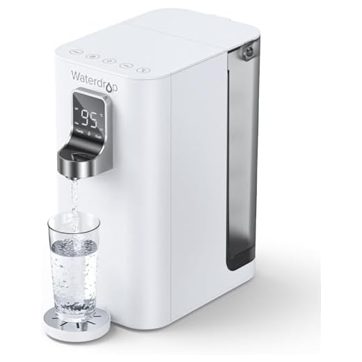 Waterdrop Distributori di Acqua Calda con Filtro ad Osmosi Inversa, WD-K19-H, Bianco Chiaro