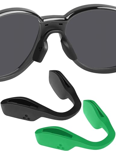 Image of BLAZERBUCK Replacement Nose Pads Nose Piece for Oakley Activate OX8173 Eyeglass - Standard Black + Deep Green
