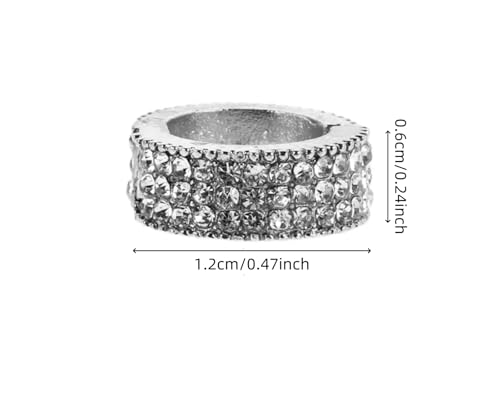 6 Piezas Pinzas Redondas de Metal para Flequillo, Accesorios de Moda para Mujeres miniatura 2