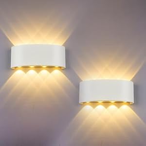 Hydong 2 Stück Wall Lights-8W Wandleuchte