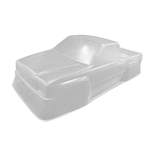 12.32'' RC Car Body Shell Cover, Cargo Truck Body Shell, Realistic Unpainted DIY RC Clear Body for 1:10 Scale RC Pickup Car Accessory, Upgrades