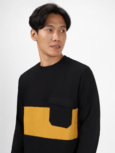 Image of Urbano Fashion Men's Cotton Color Block Sweatshirt