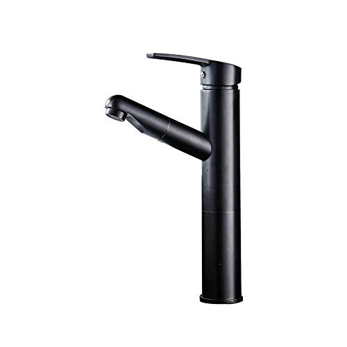 Single Lever Mixer Mischbatterie Ausziehbar Messing Bad Wasserhahn Schwarz Becken Wasserhahn Vintage Kitchen Sink Tap Messing Wasserhahn Becken Stand