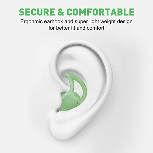Ear Plugs For Sleeping Noise Cancelling Reusable & Comfortable Silicone Sleeping Earplugs,Hearing Protection Isolating Noise For Working, Studying, Reading #TOP1