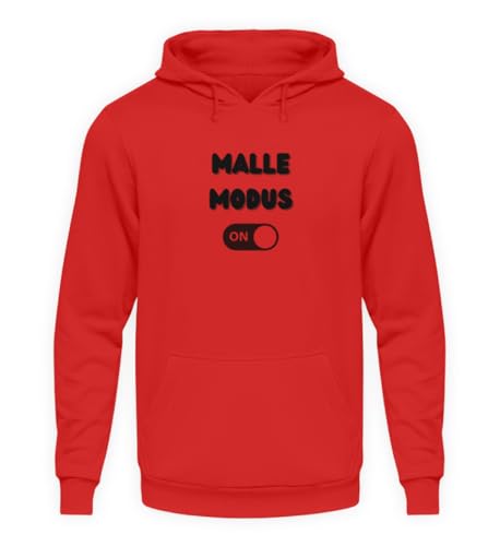 Sweat à capuche unisexe Malle Modus ON Fire Red rouge taille M