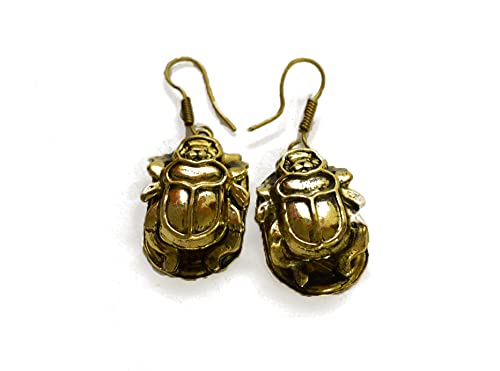Pharaonic Scarab Earrings
