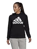 normale Passform adidas Damen W Bl Fl Hd Kapuzenpullover, Schwarz/Weiß, M EU