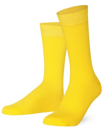 Mysocks uomo e donna calze tinta unita giallo